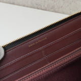 シャネル 2番台 ココマーク マトラッセ キャビアスキン ラウンドファスナー 長財布 ブラック - NEWSED