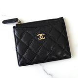 シャネル 2番台 ココマーク キャビアスキン カードケース フラグメントケース ブラック - NEWSED