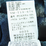 ワイズ 千鳥格子 ドット柄 フロッキープリント 長袖 トップス ブルー系 2 レディース - NEWSED