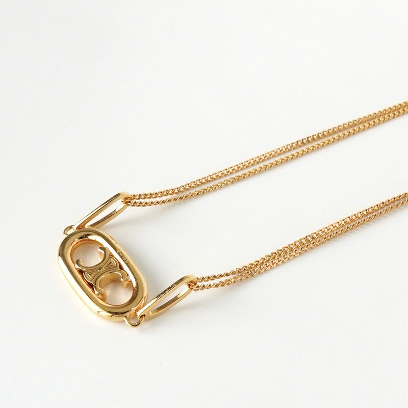 未使用品❗️セリーヌ　トリオンフ　ネックレス　二重チェーン 楽天市場】【ポイント2倍】極 美品 希少品 CELINE セリーヌ トリオンフ