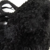 バレンシアガ エブリデイ 2.0 xs ロゴ刺繍入り Fファー ショルダー トートバッグ ブラック レディース - NEWSED