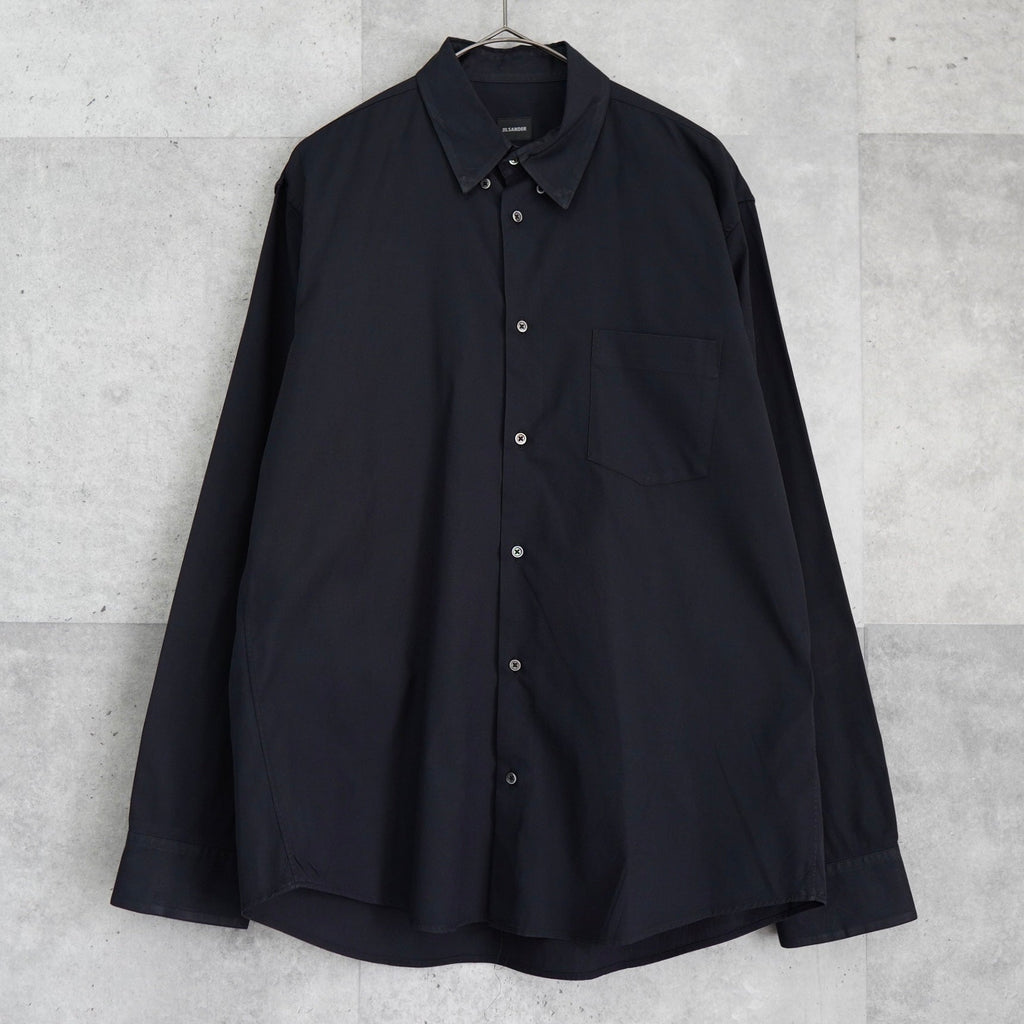 Jil Sander 2000s 纯色长袖衬衫（黑色）