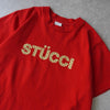Stüssy 2000 年代美国制造徽标 T 恤（红色）