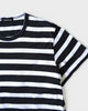 トリコ コム デ ギャルソン 2004年製 ボーダー メタルバッジ装飾 Tシャツ ブラック / ホワイト レディース