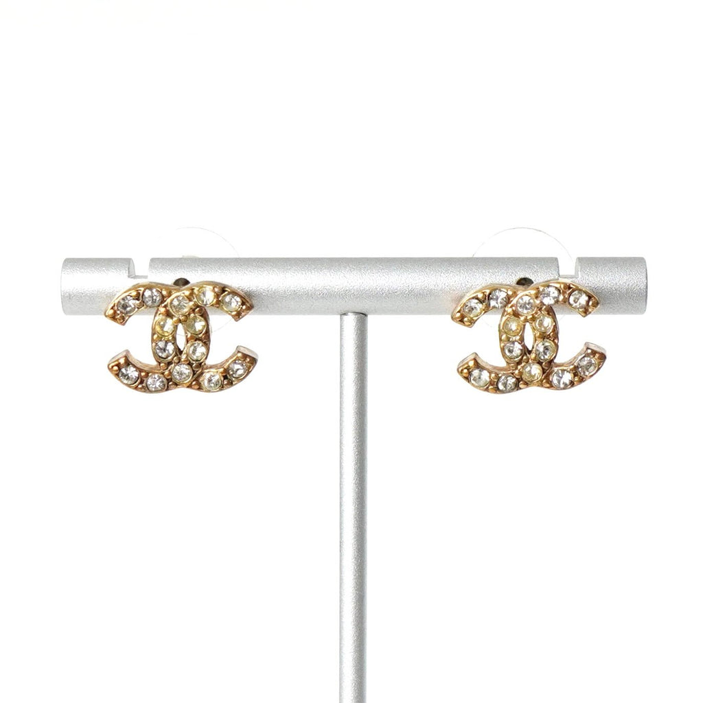 Chanel 2005 Coco Mark GP金水钻耳环