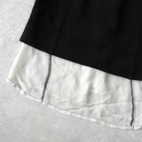 コムデギャルソン 2006年製 カットオフ レイヤード ベスト レディース ブラック - NEWSED