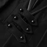 ナンバーナイン 2006AW パッチワーク レザー切り替え ウール チェスターコート ブラック - NEWSED
