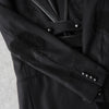 ナンバーナイン 2006AW パッチワーク レザー切り替え ウール チェスターコート ブラック
