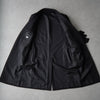 ナンバーナイン 2006AW パッチワーク レザー切り替え ウール チェスターコート ブラック