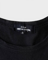 トリコ コム デ ギャルソン 2009年製 フリルドッキング Tシャツ Sサイズ ブラック レディース - NEWSED