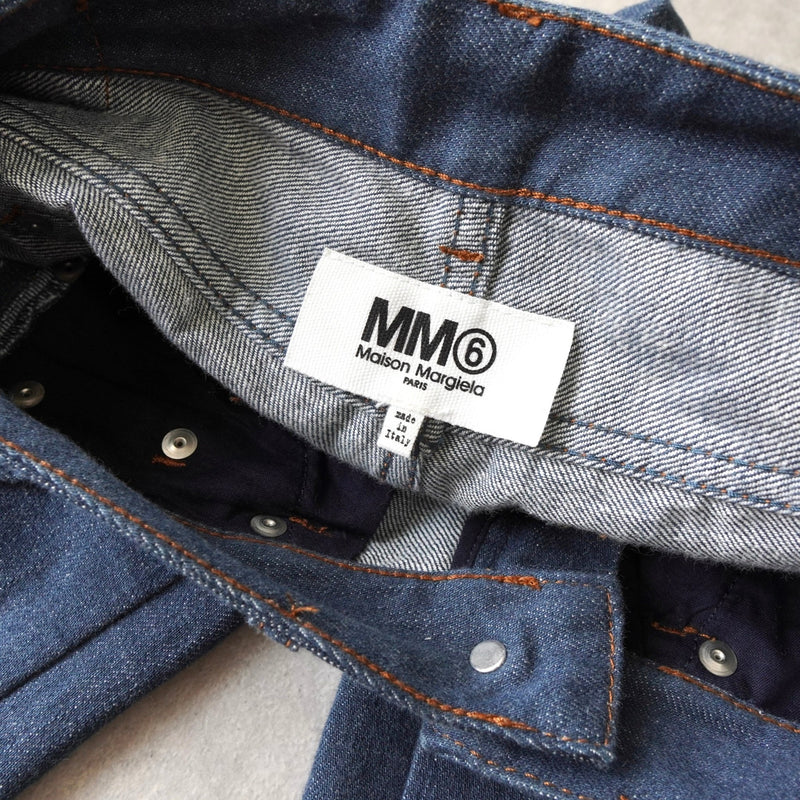 エムエムシックス メゾン マルジェラ 2016AW サイドフリル デニム ジーンズ レディース - NEWSED