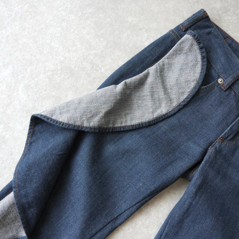 エムエムシックス メゾン マルジェラ 2016AW サイドフリル デニム ジーンズ レディース - NEWSED