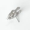 Chanel 2017 Twisted Coco Mark Rhinestone Earrings in Silver