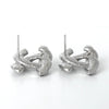 Chanel 2017 Twisted Coco Mark Rhinestone Earrings in Silver