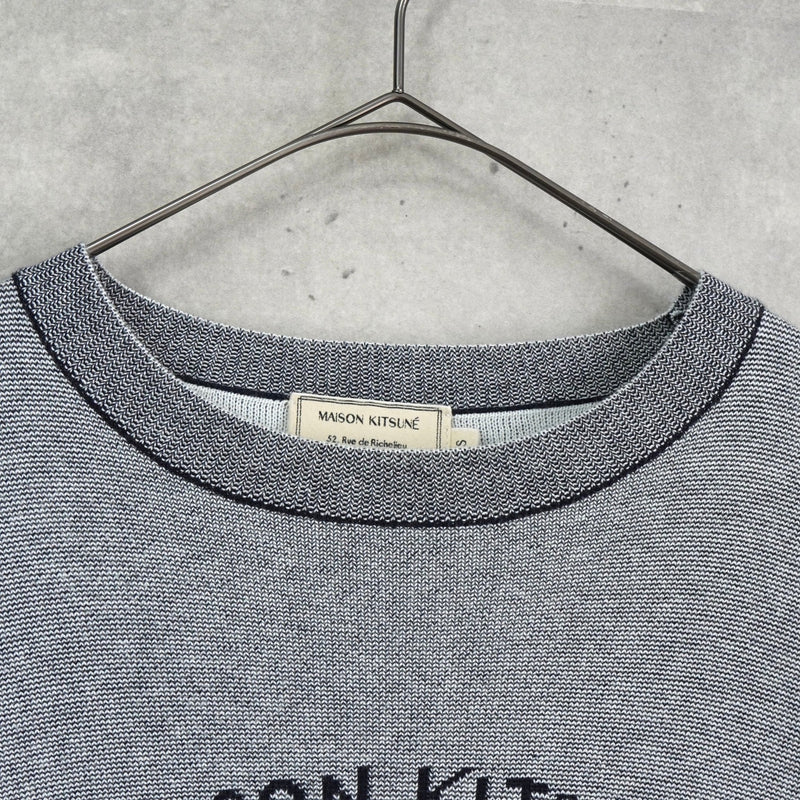 メゾン キツネ ホテル 2019 クラブ ロゴ ニット グレー - NEWSED