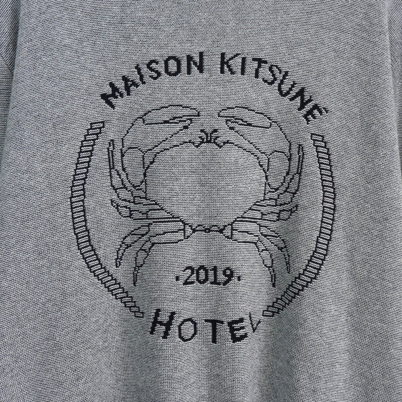 メゾン キツネ ホテル 2019 クラブ ロゴ ニット グレー - NEWSED