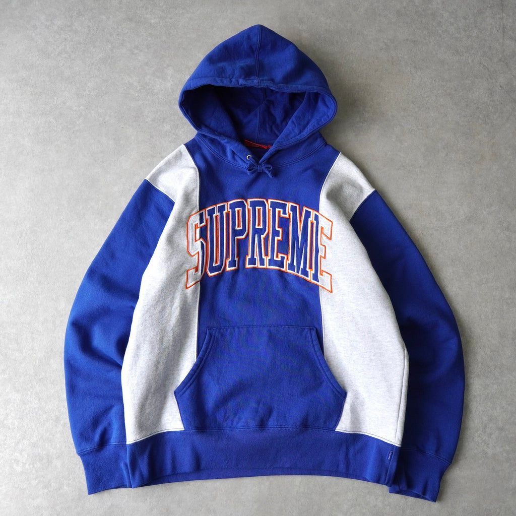 Supreme 2019AW 徽标连帽衫 蓝/白