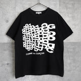 コム デ ギャルソン 2020年製 プリント Tシャツ ブラック - NEWSED