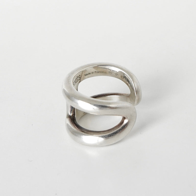 エルメス 2021年製 オスモズ GM シルバー925 指輪 リング 55サイズ / 14号 - NEWSED