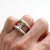 エルメス 2021年製 オスモズ GM シルバー925 指輪 リング 55サイズ / 14号 - NEWSED