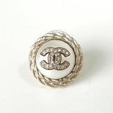 シャネル 2021年製 ココマーク ダブルツイスト ラインストーン パール ピアス GPゴールド - NEWSED