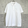プラダ 2021SS ロゴ タグ ポケット 半袖ポロシャツ ホワイト