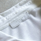 プラダ 2021SS ロゴ タグ ポケット 半袖ポロシャツ ホワイト - NEWSED