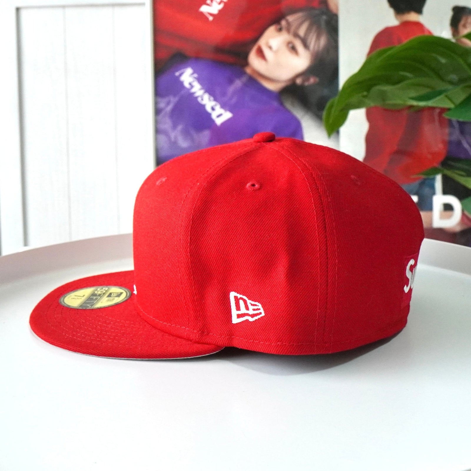 × シュプリーム キャップ　レア supreme ニューエラ キャップ リバースボックスロゴ 2021SS 帽子