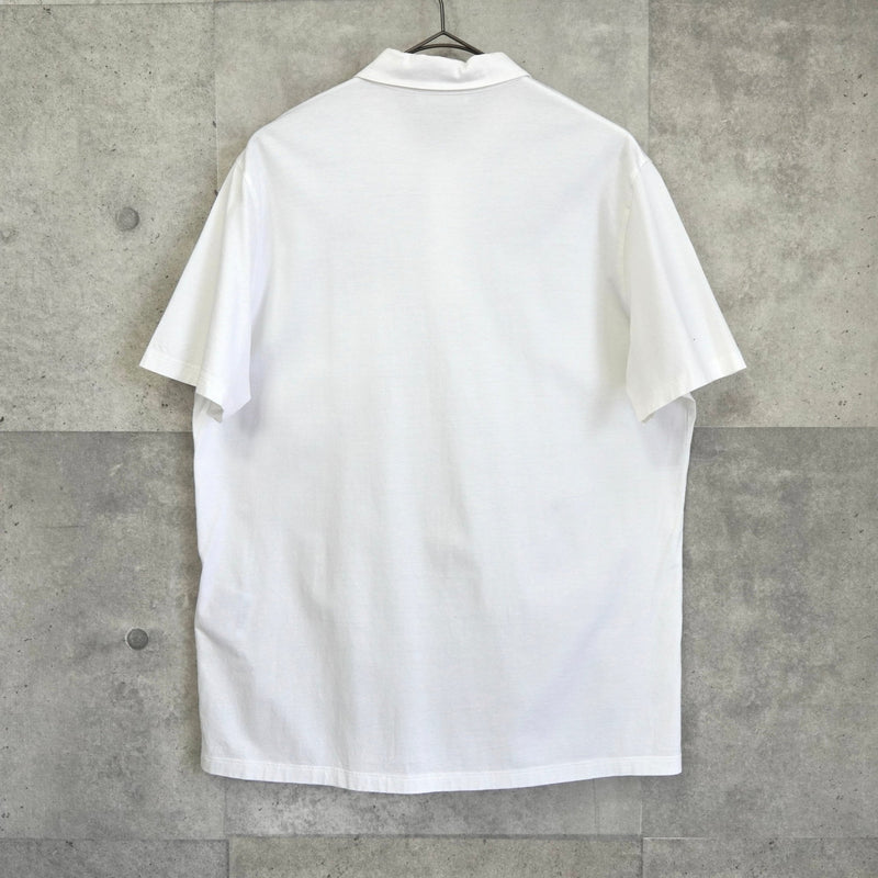 プラダ 2021SS ロゴ タグ ポケット 半袖ポロシャツ ホワイト Prada 2021SS 徽标标签口袋短袖 Polo 衫 白色 | ブランド古着を扱う