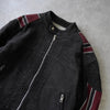 Beautiful People 2022-2023AW Back Logo Cotton Rider Jacket in Black/Bordeaux