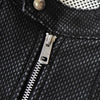 Beautiful People 2022-2023AW Back Logo Cotton Rider Jacket in Black/Bordeaux