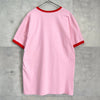 Gucci x Adidas 2022SS Trefoil Logo Ringer T-Shirt in Pink