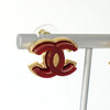Chanel 2023 Coco Mark 耳环（GP 金色/红色）