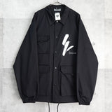 ヨウジヤマモト × ニューエラ 2023AW Field Coach Jacket コットン コーチジャケット ブラック タグ付き未使用品 - NEWSED
