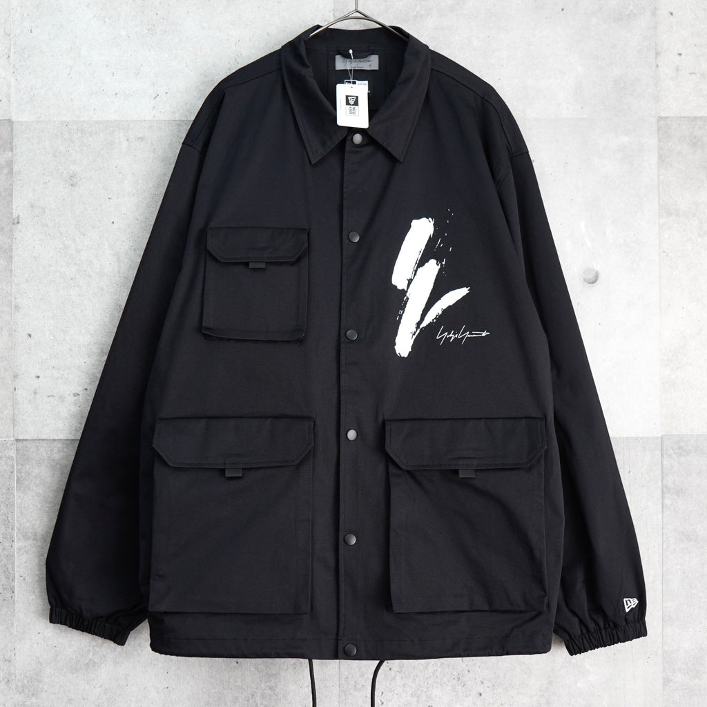 ヨウジヤマモト × ニューエラ 2023AW Field Coach Jacket コットン コーチジャケット ブラック タグ付き未使用品