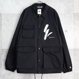ヨウジヤマモト × ニューエラ 2023AW Field Coach Jacket コットン コーチジャケット ブラック タグ付き未使用品 - NEWSED