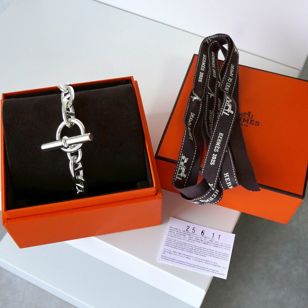 エルメス 2024年製 シェーヌダンクル 13コマ シルバー925 ブレスレット