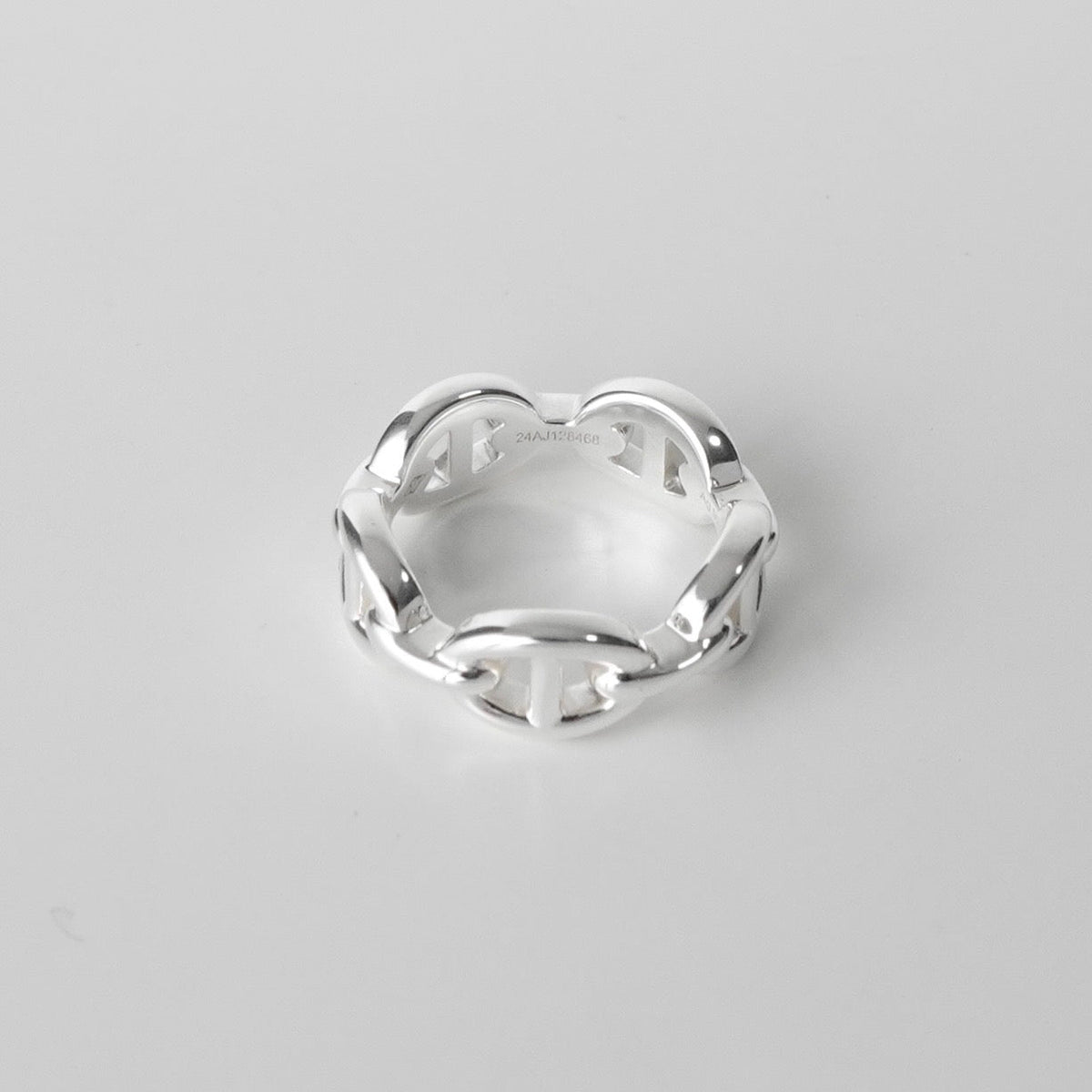 エルメス 2024年製 アンシェネ シェーヌダンクル 指輪 リング 52サイズ