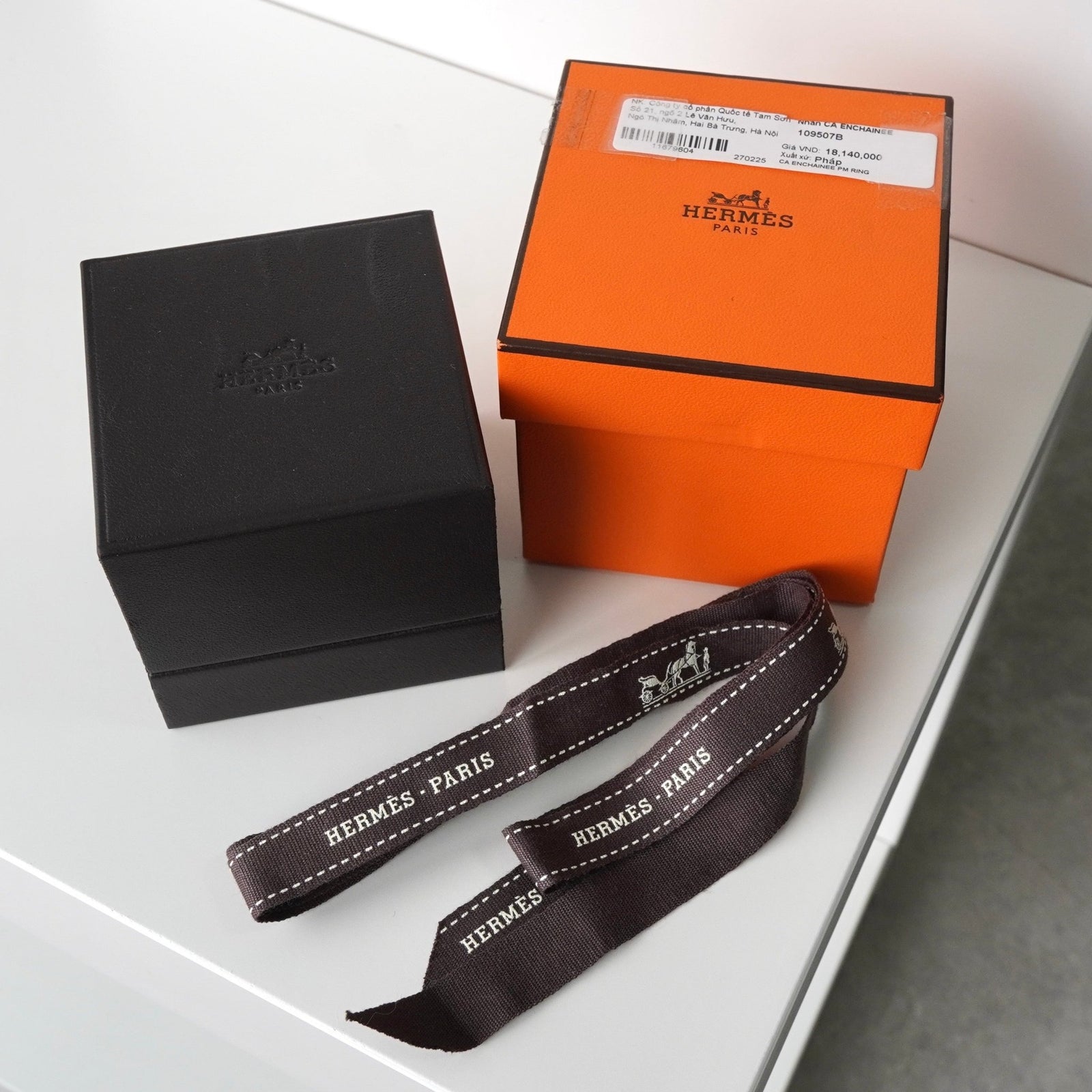 エルメス 2024年製 アンシェネ シェーヌダンクル 指輪 リング 52サイズ