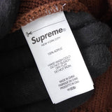 シュプリーム 2024AW Big Stripe Beanie ニット帽 ブラウン - NEWSED