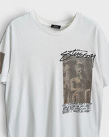 ステューシー プリント Tシャツ ホワイト Sサイズ メンズ
