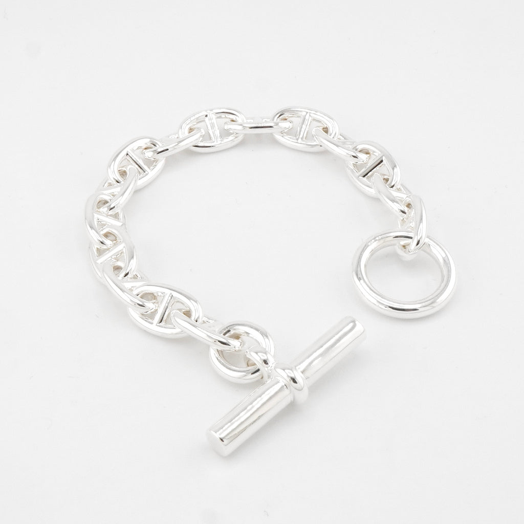 エルメス シェーヌダンクル シルバー925 ブレスレット MM 15コマ 新品仕上げ