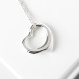 ティファニー オープンハート ネックレス シルバー925