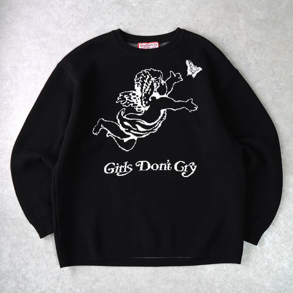 ガールズドントクライ エンジェル ニット ブラック