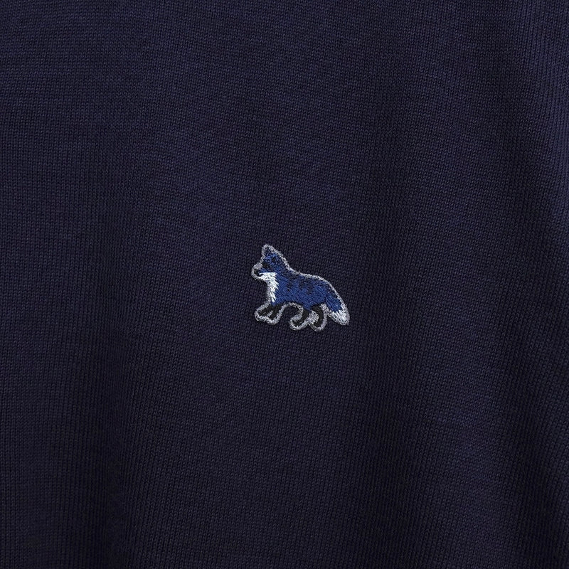 メゾンキツネ フォックスパッチ カーディガン ネイビー レディース