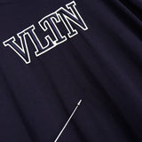 Valentino 黑色徽标 T 恤