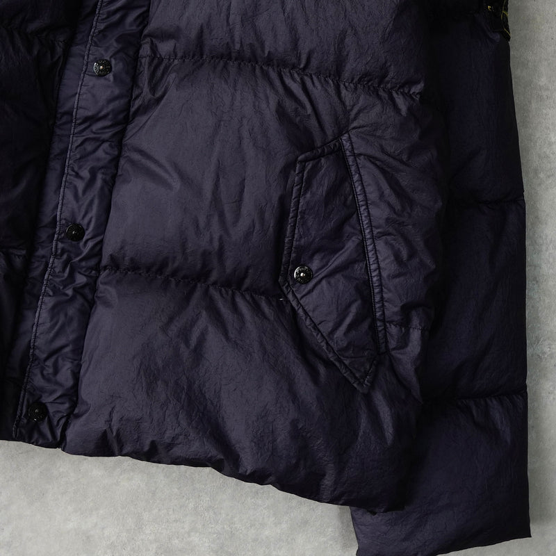 ストーン アイランド ショート丈 ダウンジャケット ネイビー