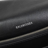 バレンシアガ クラッシュ レザー スリングバッグ ワンショルダーバッグ ブラック