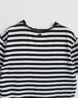アミパリ アミ パリス ハートロゴ ボーダー Tシャツ ブラック / ホワイト Mサイズ メンズ レディース