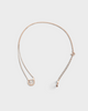 セリーヌ ホースシュー ダイヤモンド ネックレス K10PG 2.38ｇピンクゴールド